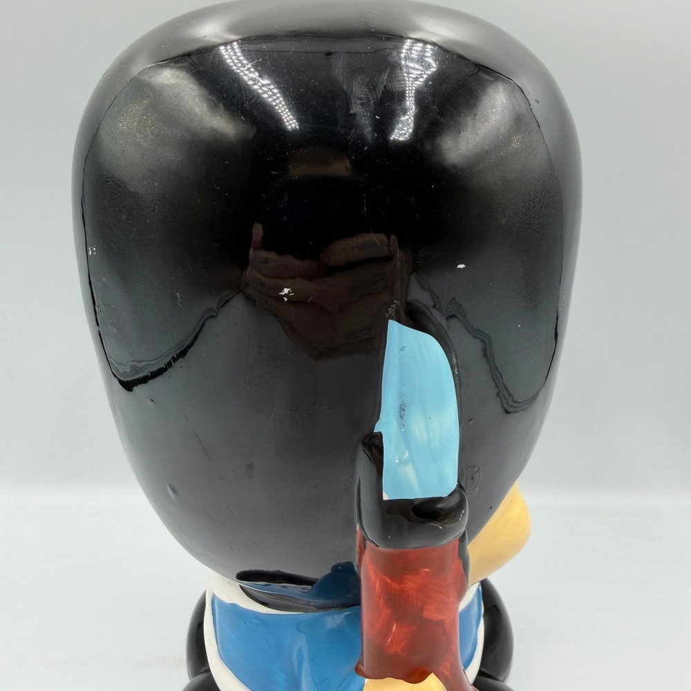Vintage Ceramic British Royal Guard Soldier‎ Piggy Bank Blue Heart Kitsch Decor - Picture 5 of 12